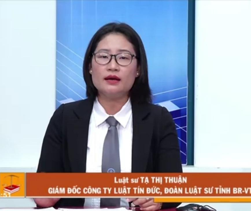 Luật sư Tạ Thị Bích Thuận